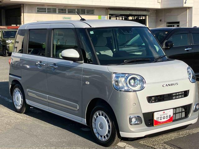 ムーヴキャンバスストライプスＧバックカメラ　ＬＥＤヘッドランプ　オートライト　ＡＤＢ　両側Ｐスラ　ホッとカップホルダー　前後コーナーセンサー　シートヒーター　電動駐車ブレーキ　スマアシ　オートエアコン　キーフリー　プッシュスタート（千葉県）の中古車