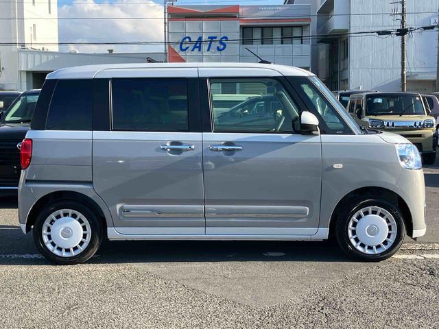 ムーヴキャンバスストライプスＧバックカメラ　ＬＥＤヘッドランプ　オートライト　ＡＤＢ　両側Ｐスラ　ホッとカップホルダー　前後コーナーセンサー　シートヒーター　電動駐車ブレーキ　スマアシ　オートエアコン　キーフリー　プッシュスタート（千葉県）の中古車