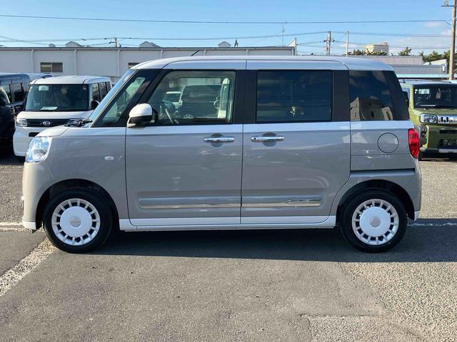 ムーヴキャンバスストライプスＧバックカメラ　ＬＥＤヘッドランプ　オートライト　ＡＤＢ　両側Ｐスラ　ホッとカップホルダー　前後コーナーセンサー　シートヒーター　電動駐車ブレーキ　スマアシ　オートエアコン　キーフリー　プッシュスタート（千葉県）の中古車