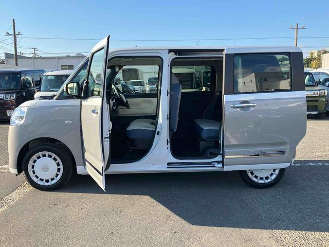 ムーヴキャンバスストライプスＧバックカメラ　ＬＥＤヘッドランプ　オートライト　ＡＤＢ　両側Ｐスラ　ホッとカップホルダー　前後コーナーセンサー　シートヒーター　電動駐車ブレーキ　スマアシ　オートエアコン　キーフリー　プッシュスタート（千葉県）の中古車