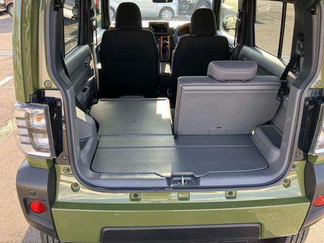 タフトGターボターボ Bカメラ 全車速追従クルコン ガラスルーフ ルーフレール ADB LEDヘッドライト オートライト スマアシ コーナーセンサー シートヒーター 電動駐車ブレーキ 革巻ステアリング キーフリー(千葉県)の中古車