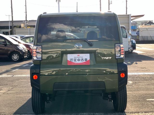 タフトＧターボターボ　Ｂカメラ　全車速追従クルコン　ガラスルーフ　ルーフレール　ＡＤＢ　ＬＥＤヘッドライト　オートライト　スマアシ　コーナーセンサー　シートヒーター　電動駐車ブレーキ　革巻ステアリング　キーフリー（千葉県）の中古車