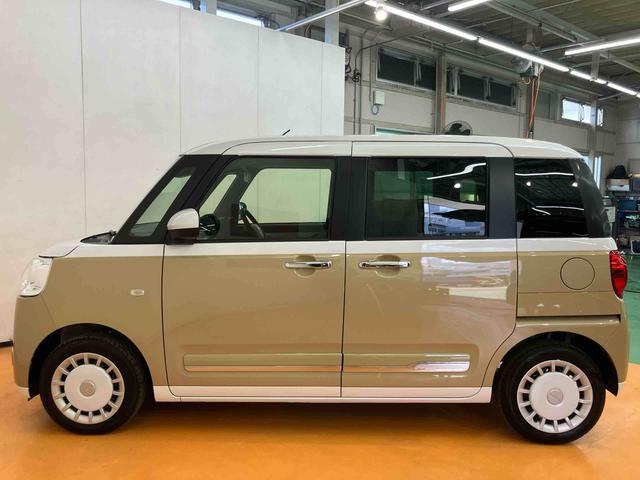 ムーヴキャンバスストライプスＧターボ衝突回避支援システム　横滑り防止装置　アダプティブクルーズコントロール　置きラクボックス　ホットカップホルダー　前席シートヒーター　ホールド機能付き電動パーキングブレーキ　両側電動スライドドア（千葉県）の中古車