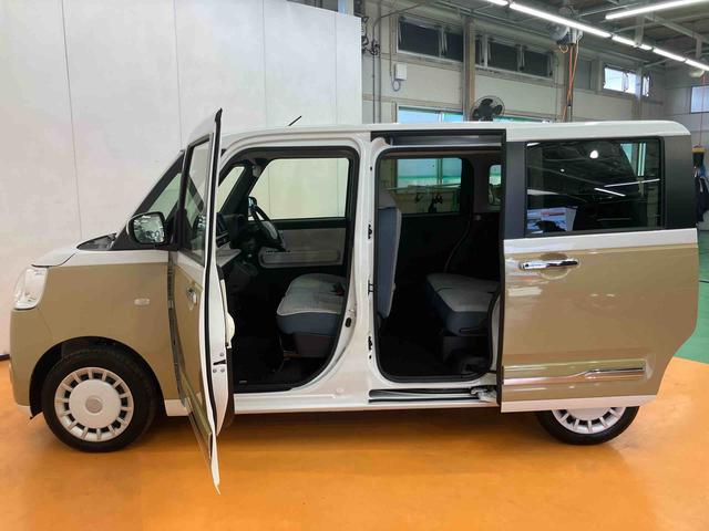 ムーヴキャンバスストライプスＧターボ衝突回避支援システム　横滑り防止装置　アダプティブクルーズコントロール　置きラクボックス　ホットカップホルダー　前席シートヒーター　ホールド機能付き電動パーキングブレーキ　両側電動スライドドア（千葉県）の中古車