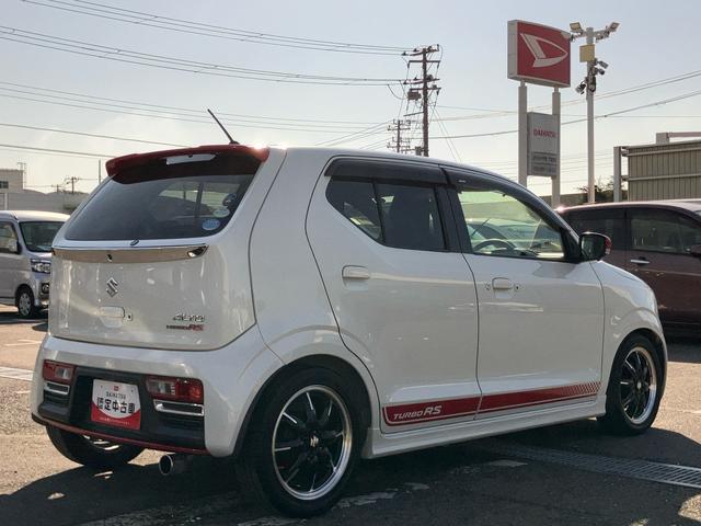 アルトターボＲＳベースグレードターボ　ナビ／ＴＶ／ＤＶＤ／ＢＴ　ＥＴＣ　ＨＩＤヘッドライト　オートライト　運転席シートヒーター　革巻ステアリング　パドルシフト　衝突被害軽減ブレーキ　オートエアコン　アルミホイール　スマートキー（千葉県）の中古車