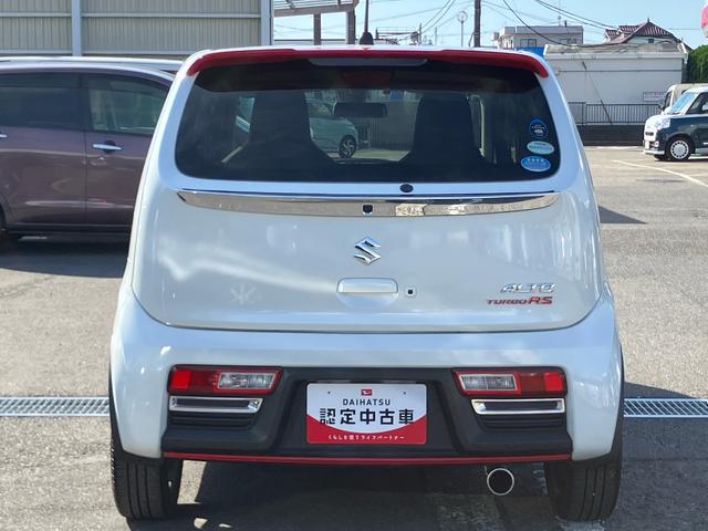アルトターボＲＳベースグレードターボ　ナビ／ＴＶ／ＤＶＤ／ＢＴ　ＥＴＣ　ＨＩＤヘッドライト　オートライト　運転席シートヒーター　革巻ステアリング　パドルシフト　衝突被害軽減ブレーキ　オートエアコン　アルミホイール　スマートキー（千葉県）の中古車