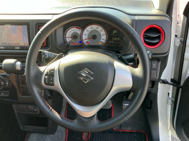 アルトターボＲＳベースグレードターボ　ナビ／ＴＶ／ＤＶＤ／ＢＴ　ＥＴＣ　ＨＩＤヘッドライト　オートライト　運転席シートヒーター　革巻ステアリング　パドルシフト　衝突被害軽減ブレーキ　オートエアコン　アルミホイール　スマートキー（千葉県）の中古車