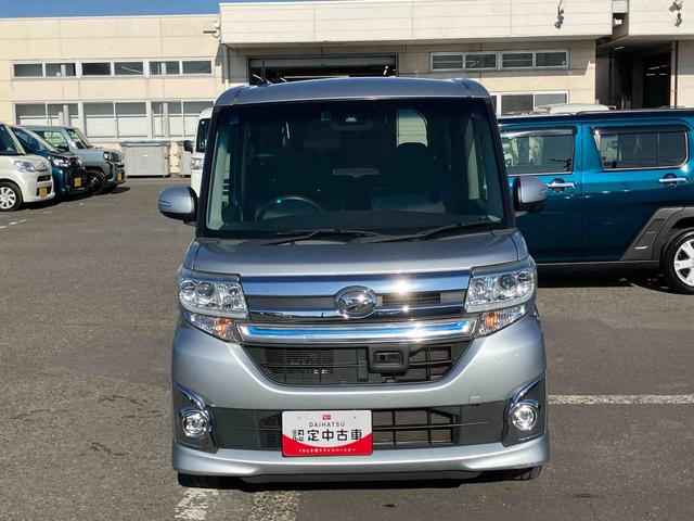 タントカスタムＲＳ　トップエディションＳＡIIターボ　ナビ／ＴＶ／ＤＶＤ／ＢＴ／ＵＳＢ　バックカメラ　ＥＴＣ　トップシェイドガラス　ＬＥＤヘッドライト　オートライト　スマアシ　両側Ｐスラ　革巻ステアリング　キーフリー　イモビライザー　盗難防止警報（千葉県）の中古車