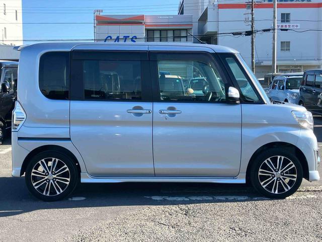 タントカスタムＲＳ　トップエディションＳＡIIターボ　ナビ／ＴＶ／ＤＶＤ／ＢＴ／ＵＳＢ　バックカメラ　ＥＴＣ　トップシェイドガラス　ＬＥＤヘッドライト　オートライト　スマアシ　両側Ｐスラ　革巻ステアリング　キーフリー　イモビライザー　盗難防止警報（千葉県）の中古車