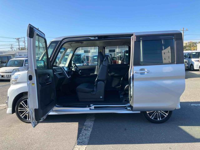 タントカスタムＲＳ　トップエディションＳＡIIターボ　ナビ／ＴＶ／ＤＶＤ／ＢＴ／ＵＳＢ　バックカメラ　ＥＴＣ　トップシェイドガラス　ＬＥＤヘッドライト　オートライト　スマアシ　両側Ｐスラ　革巻ステアリング　キーフリー　イモビライザー　盗難防止警報（千葉県）の中古車