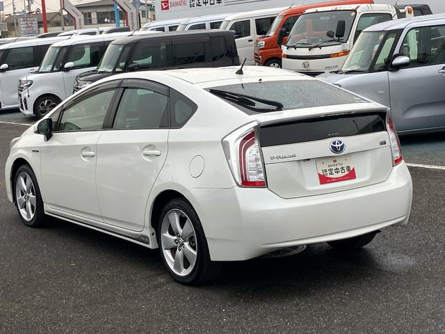 プリウスＳマイコーデナビ／ＤＴＶ／ＤＩＳＣ／ＢＴ／Ｂカメ　ＥＴＣ　ブラキッシュブラウン＆ブラウン内装　ＨＩＤヘッドライト　ハロゲンフォグランプ　アルミホイール　プッシュボタンスターター（千葉県）の中古車