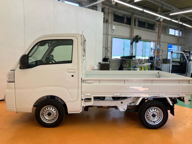 ハイゼットトラックエクストラ 4WD3モード選択電子制御式4WD 衝突回避支援システム 横滑り防止装置 アイドリングストップ プッシュエンジンスタート キーフリーシステム 前後コーナーセンサー LED作業灯 テールゲートチェーン(千葉県)の中古車