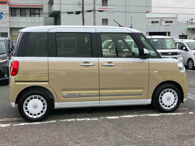 ムーヴキャンバスストライプスGバックカメラ LEDヘッドライト オートライト オートハイビーム ADB スマアシ 前後コーナーセンサー 両側Pスラ シートヒーター 電動駐車ブレーキ ホッとカップホルダー 置き楽ボックス キーフリー(千葉県)の中古車