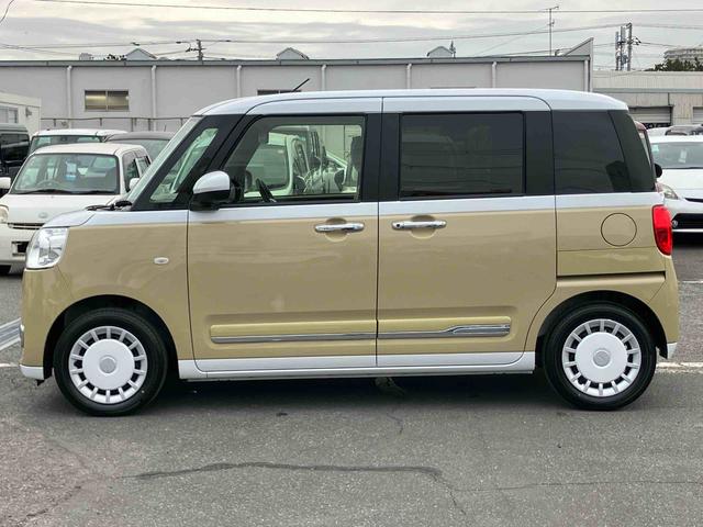 ムーヴキャンバスストライプスGバックカメラ LEDヘッドライト オートライト オートハイビーム ADB スマアシ 前後コーナーセンサー 両側Pスラ シートヒーター 電動駐車ブレーキ ホッとカップホルダー 置き楽ボックス キーフリー(千葉県)の中古車