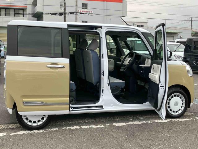 ムーヴキャンバスストライプスGバックカメラ LEDヘッドライト オートライト オートハイビーム ADB スマアシ 前後コーナーセンサー 両側Pスラ シートヒーター 電動駐車ブレーキ ホッとカップホルダー 置き楽ボックス キーフリー(千葉県)の中古車