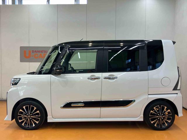 タントカスタムＲＳ衝突回避支援システム　横滑り防止装置　前席シートヒーター　ホールド機能付き電動パーキングブレーキ　前後コーナーセンサー　オートライト　オートハイビーム　チルトステアリング　運転席シートリフター（千葉県）の中古車