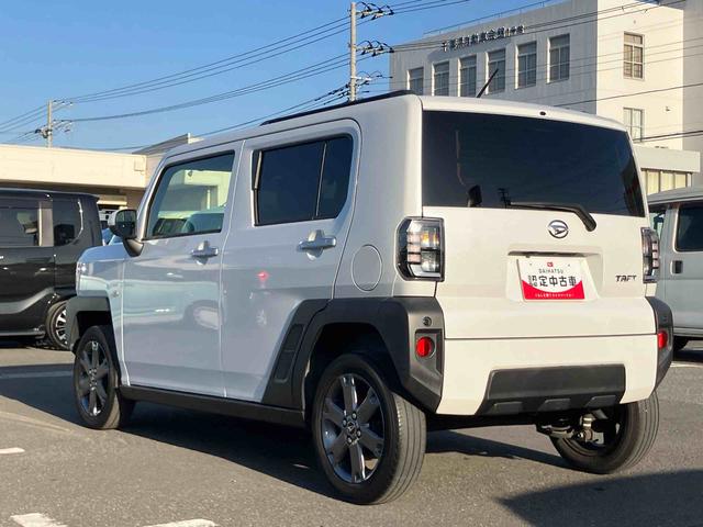 タフトＧターボＣＤ／ＤＶＤ／ＢＴ／ＵＳＢ／Ｂカメラ　ガラスルーフ　ルーフレール　ＬＥＤヘッドランプ　オートライト　オートハイビーム　コーナーセンサー　シートヒーター　電動駐車ブレーキ　革巻ステアリング　アルミ（千葉県）の中古車