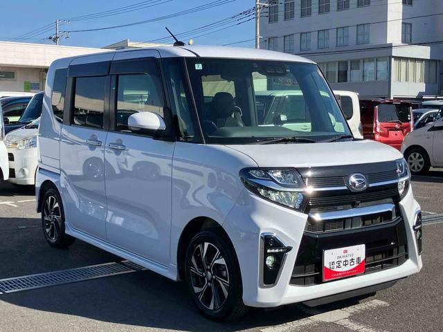 タントカスタムＸセレクションＥＴＣ　ドラレコ　バックカメラ　両側電動スライドドア　１４インチアルミ　ＬＥＤヘッド＆フォグ　シートヒーター　シートバックテーブル　運転席ロングスライド　コーナーセンサー　衝突被害軽減ブレーキ（千葉県）の中古車