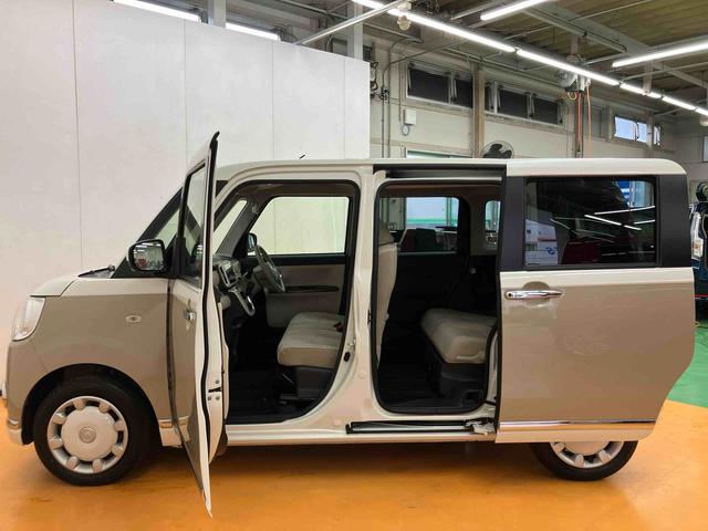 ムーヴキャンバスＧメイクアップリミテッド　ＳＡIIIパノラマカメラ連動８インチフルセグナビ　ＵＳＢ接続　ＨＤＭＩ接続　ブルートゥース対応　フロント．リヤドライブレコーダー連動　ＥＴＣ　置きラクボックス　助手席シートバックポケット＋ショッピングフック（千葉県）の中古車