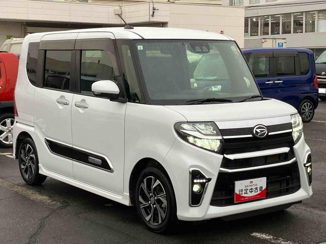 タントカスタムＸスタイルセレクションナビ／ＴＶ／ＤＶＤ／ＢＴ／ＵＳＢ　Ｂカメラ　前後ドラレコ　ＥＴＣ　両側Ｐスライド　ＬＥＤヘッドライト　オートライト　オートハイビーム　スマアシ　前後コ−ナ−センサー　シートヒーター　キーフリー　アルミ（千葉県）の中古車