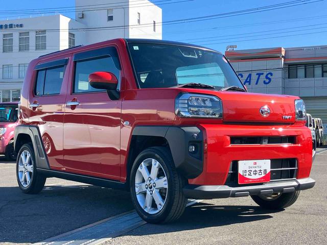 タフトGナビ/地デジ/DVD/BT/USB Bカメラ 前後ドラレコ ガラスルーフ ルーフレール LEDヘッドランプ オートライト ADB スマアシ コーナーセンサー シートヒーター 電動駐車ブレーキ キーレス(千葉県)の中古車