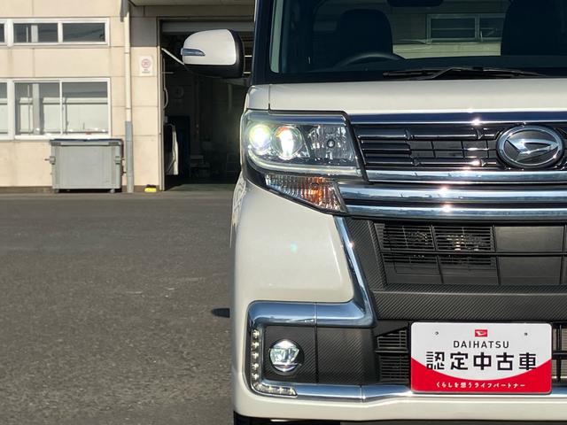 タントカスタムＲＳ　トップエディションＳＡIIIターボ　ＤＶＤ／ＵＳＢチューナー　ＥＴＣ　バックカメラ　運転席シートヒーター　トップシェイドガラス　ＬＥＤヘッドライト　オートライト　オートハイビーム　スマアシ　キーフリー　ステアリモコン　アルミ（千葉県）の中古車