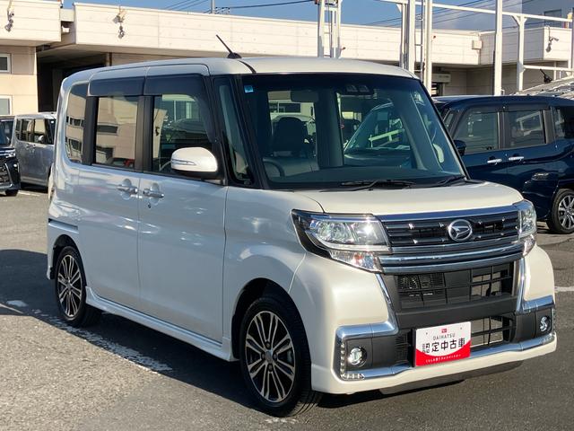 タントカスタムＲＳ　トップエディションＳＡIIIターボ　ＤＶＤ／ＵＳＢチューナー　ＥＴＣ　バックカメラ　運転席シートヒーター　トップシェイドガラス　ＬＥＤヘッドライト　オートライト　オートハイビーム　スマアシ　キーフリー　ステアリモコン　アルミ（千葉県）の中古車