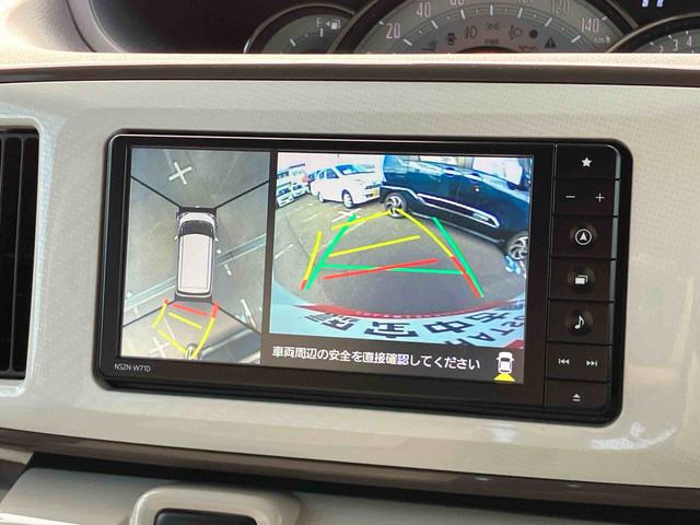 ムーヴキャンバスGメイクアップVS SAIIIナビ/BT/TV/DISC/全周囲カメラ/ステアスイッチ 前後ドラレコ 両側パワスラ LEDヘッド&フォグ クリアテールランプ メッキモール スマートキー 運転席シートヒーター 置きラクBOX(千葉県)の中古車