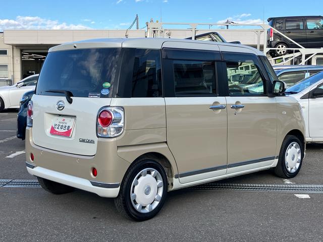 ムーヴキャンバスGメイクアップVS SAIIIナビ/BT/TV/DISC/全周囲カメラ/ステアスイッチ 前後ドラレコ 両側パワスラ LEDヘッド&フォグ クリアテールランプ メッキモール スマートキー 運転席シートヒーター 置きラクBOX(千葉県)の中古車