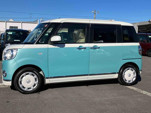 ムーヴキャンバスGメイクアップ SAIII8型ナビ/TV/DVD/BT/USB 全周囲カメラ ETC LEDヘッドライト オートライト オートハイビーム スマアシ 両側電動スライドドア オートエアコン キーフリー 盗難防止アラーム ステリモ(千葉県)の中古車