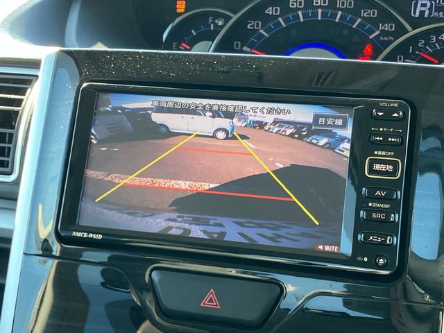 タントカスタムＲＳ　トップエディションＳＡIIターボ　ナビ／ワンセグ／ＣＤ／ＵＳＢ　バックカメラ　ＥＴＣ　トップシェイドガラス　ＬＥＤヘッドライト　オートライト　スマアシ　両電動スライド　革巻ステアリング　キーフリー　盗難防止警報　アルミホイール（千葉県）の中古車