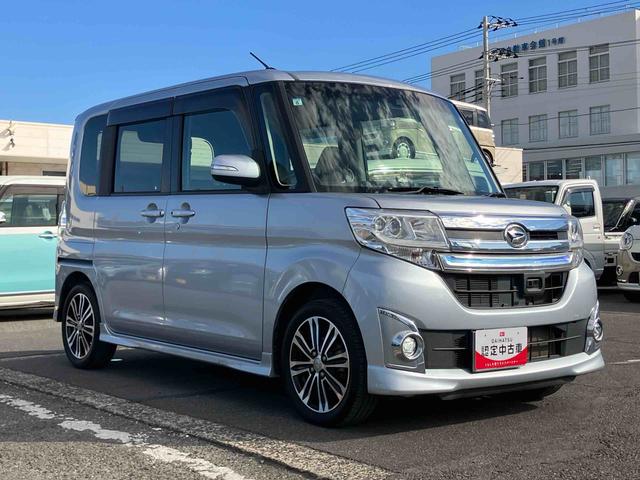 タントカスタムＲＳ　トップエディションＳＡIIターボ　ナビ／ワンセグ／ＣＤ／ＵＳＢ　バックカメラ　ＥＴＣ　トップシェイドガラス　ＬＥＤヘッドライト　オートライト　スマアシ　両電動スライド　革巻ステアリング　キーフリー　盗難防止警報　アルミホイール（千葉県）の中古車