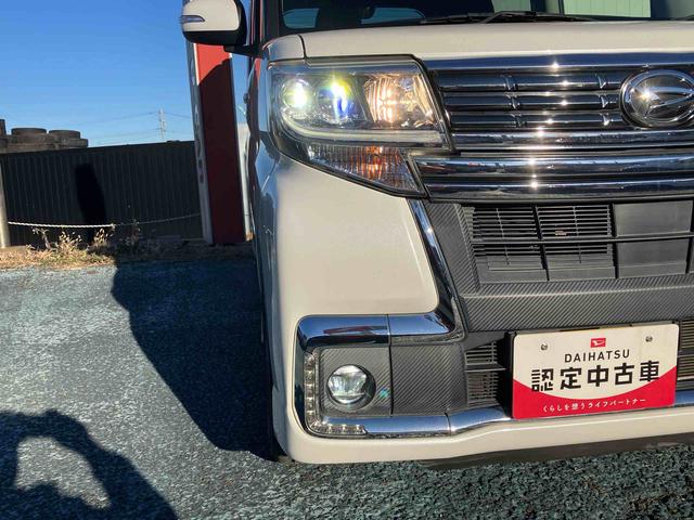 タントカスタムＸ　トップエディションＳＡIIIスライドドア　ＬＥＤヘッドライト＆フォグランプ　１４インチアルミホイール　バックカメラ／ステアリングスイッチ　プッシュボタンスターター　衝突被害軽減ブレーキ（千葉県）の中古車