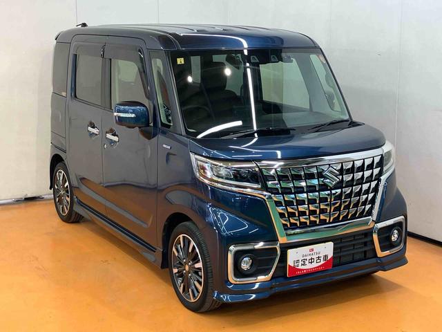 スペーシアカスタムハイブリッドＸＳナビ／ＢＴ／ＴＶ／ＤＩＳＣ／全周囲カメラ／ステアスイッチ　前後ドラレコ　ＥＴＣ　両側パワスラ　ＬＥＤヘッド＆フォグ　１５インチアルミ　スマートキー　運転席シートヒーター　リヤサーキュレーター　クルコン（千葉県）の中古車