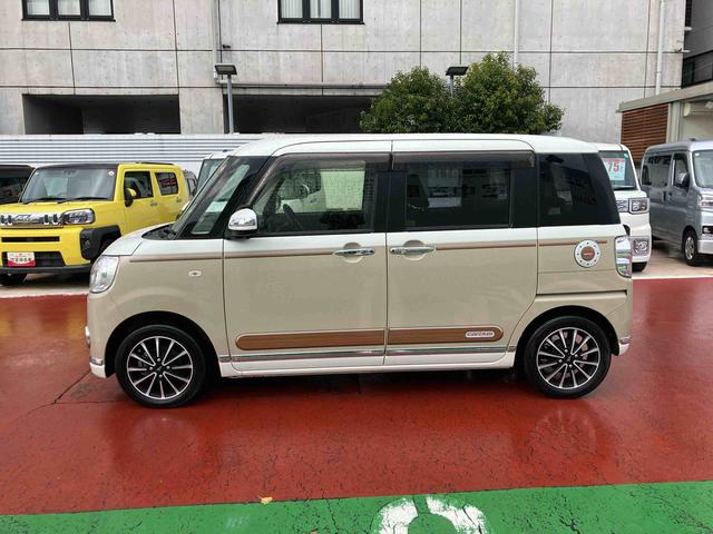 ムーヴキャンバスＧブラックインテリアリミテッド　ＳＡIII純正８インチナビゲーション・パノラマ（全周囲）モニター・ＥＴＣ・ドライブレコーダー・ＬＥＤヘッドライト・キーフリー・両側電動スライドドア・オートライト・サイドエアバッグ・衝突回避支援ブレーキ（千葉県）の中古車