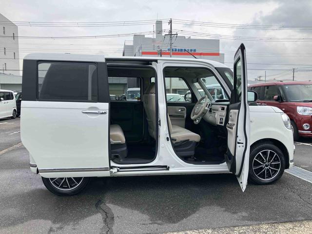 ムーヴキャンバスＸリミテッドメイクアップ　ＳＡIIナビ／ＴＶ／ＤＶＤ／ＢＴ　オートライト　両側電動スライドドア　衝突被害軽減ブレーキ　オートエアコン　社外アルミホイール　シートリフター　キーフリーシステム　足踏み式パーキングブレーキ　盗難防止アラーム（千葉県）の中古車