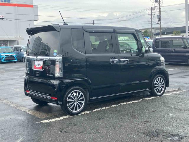 Ｎ−ＢＯＸカスタムＧ・ターボＬパッケージターボ　ナビ／地デジ／ＤＶＤ／ＢＴ　ＥＴＣ　バックカメラ　ＨＩＤヘッドライト　オートライト　両側電動スライドドア　リヤ障害物センサー　革巻きステアリング　ハーフシェイドガラス　パドルシフト　アルミ（千葉県）の中古車