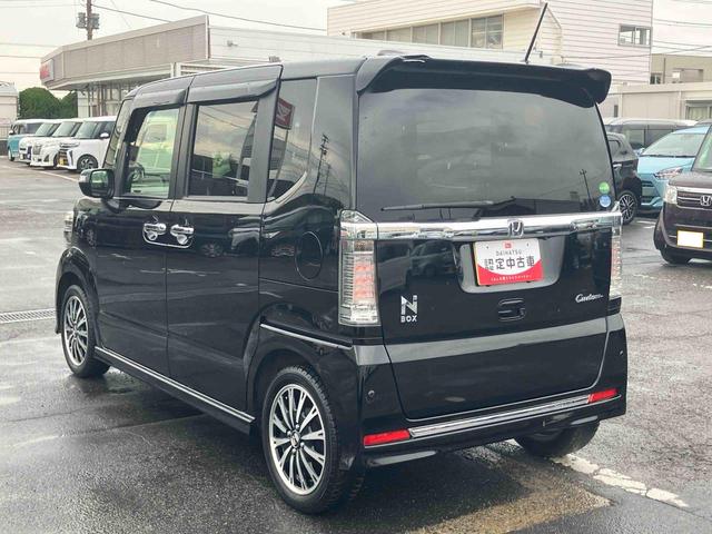 Ｎ−ＢＯＸカスタムＧ・ターボＬパッケージターボ　ナビ／地デジ／ＤＶＤ／ＢＴ　ＥＴＣ　バックカメラ　ＨＩＤヘッドライト　オートライト　両側電動スライドドア　リヤ障害物センサー　革巻きステアリング　ハーフシェイドガラス　パドルシフト　アルミ（千葉県）の中古車