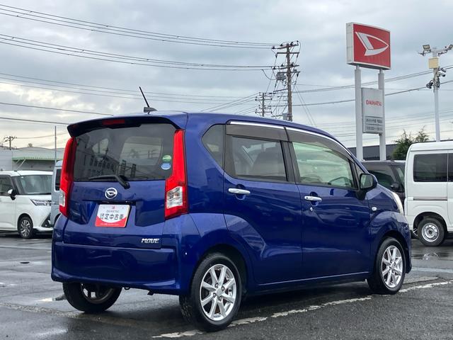 ムーヴＸＬＥＤヘッドライト　バックカメラ／ステアリングスイッチ　１４インチアルミホイール　プッシュボタンスターター　オートエアコン　オート格納ドアミラー　運転席シートリフター　横滑り防止装置　エコアイドル（千葉県）の中古車