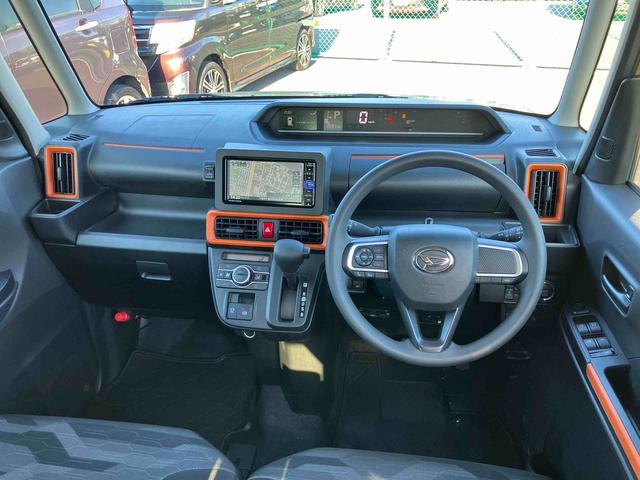 タントファンクロスナビ／ＢＴ／ＴＶ／ＤＩＳＣ／Ｂカメラ／ステアスイッチ　前方ドラレコ　ＥＴＣ　ルーフレール　両側パワスラ　１４インチアルミ　ＬＥＤヘッド＆フォグ　シートヒーター　電動駐車ブレーキ　衝突被害軽減ブレーキ（千葉県）の中古車