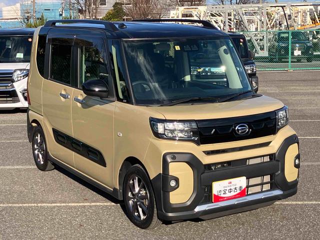 タントファンクロスナビ／ＢＴ／ＴＶ／ＤＩＳＣ／Ｂカメラ／ステアスイッチ　前方ドラレコ　ＥＴＣ　ルーフレール　両側パワスラ　１４インチアルミ　ＬＥＤヘッド＆フォグ　シートヒーター　電動駐車ブレーキ　衝突被害軽減ブレーキ（千葉県）の中古車