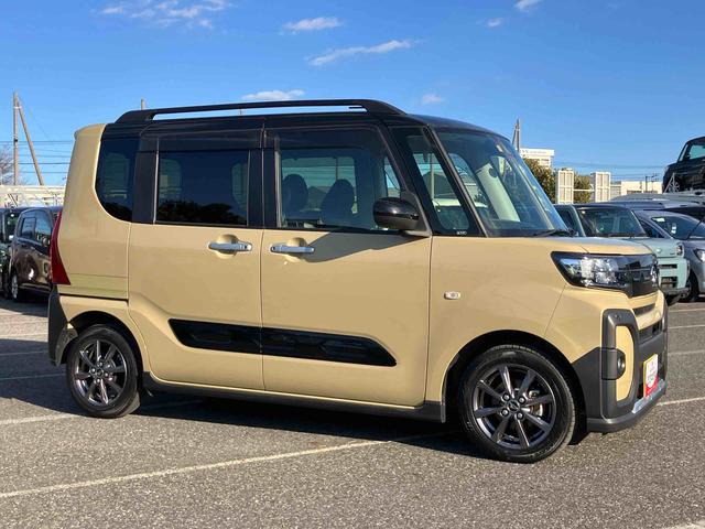 タントファンクロスナビ／ＢＴ／ＴＶ／ＤＩＳＣ／Ｂカメラ／ステアスイッチ　前方ドラレコ　ＥＴＣ　ルーフレール　両側パワスラ　１４インチアルミ　ＬＥＤヘッド＆フォグ　シートヒーター　電動駐車ブレーキ　衝突被害軽減ブレーキ（千葉県）の中古車