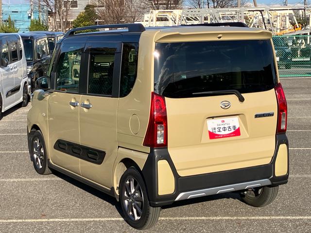 タントファンクロスナビ／ＢＴ／ＴＶ／ＤＩＳＣ／Ｂカメラ／ステアスイッチ　前方ドラレコ　ＥＴＣ　ルーフレール　両側パワスラ　１４インチアルミ　ＬＥＤヘッド＆フォグ　シートヒーター　電動駐車ブレーキ　衝突被害軽減ブレーキ（千葉県）の中古車