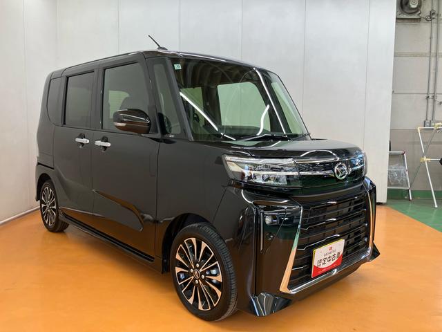 タントカスタムＲＳ衝突回避支援システム　横滑り防止装置　ホールド機能付き電動パーキングブレーキ　前席シートヒーター　オートライト　オートハイビーム　バニティーミラー付き左右サンバイザー　前後コーナーセンサー（千葉県）の中古車