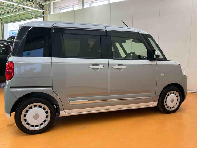 ムーヴキャンバスストライプスＧパノラマカメラ連動１０インチフルセグナビ　ＵＳＢ接続　ブルートゥース対応　ＴＶナビキット　フロント．リヤドライブレコーダー連動　ＥＴＣ　置きラクボックス　ホットカップホルダー　電動パーキングブレーキ（千葉県）の中古車