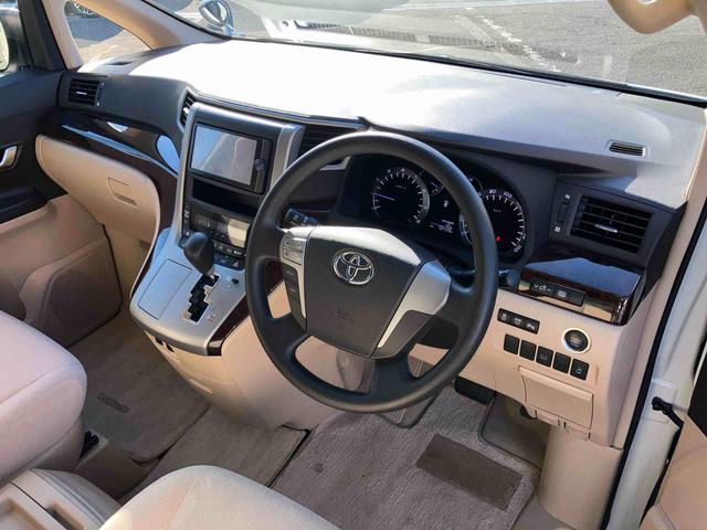 ヴェルファイア２．４Ｘナビ／ＴＶ／ＤＶＤ／ＢＴ　バックカメラ　ＥＴＣ　ＨＩＤヘッドライト　オートライト　左側電動スライドドア　トップシェイドガラス　オートエアコン　ステアリングリモコン　ニーエアバッグ　キーフリー　アルミ（千葉県）の中古車