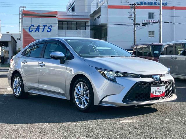 カローラハイブリッド Sハイブリッド ナビ/TV/BT/USB Bカメラ 前後ドラレコ ETC 全車速追従クルコン コーナーセンサー LEDヘッドライト オートライト 電動駐車ブレーキ 革巻ステアリング スマートキー アルミ(千葉県)の中古車