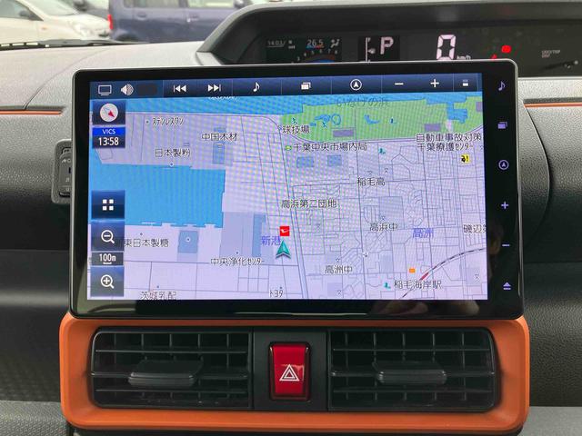 タントファンクロスターボターボ　１０型ナビ／地デジ／ＤＶＤ／ＢＴ／ＵＳＢ　全周囲カメラ　ＥＴＣ　ルーフレール　両側電動スライドドア　ＬＥＤヘッドライト　オートライト　シートヒーター　スマアシ　前後コーナーセンサー　キーフリー（千葉県）の中古車