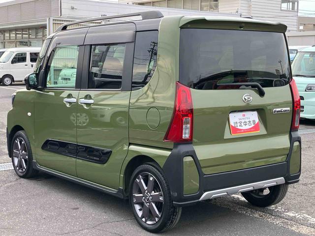 タントファンクロスターボターボ　１０型ナビ／地デジ／ＤＶＤ／ＢＴ／ＵＳＢ　全周囲カメラ　ＥＴＣ　ルーフレール　両側電動スライドドア　ＬＥＤヘッドライト　オートライト　シートヒーター　スマアシ　前後コーナーセンサー　キーフリー（千葉県）の中古車