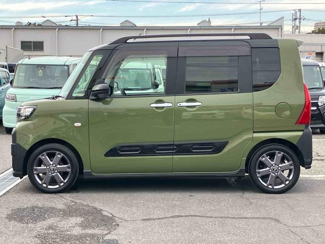 タントファンクロスターボターボ　１０型ナビ／地デジ／ＤＶＤ／ＢＴ／ＵＳＢ　全周囲カメラ　ＥＴＣ　ルーフレール　両側電動スライドドア　ＬＥＤヘッドライト　オートライト　シートヒーター　スマアシ　前後コーナーセンサー　キーフリー（千葉県）の中古車